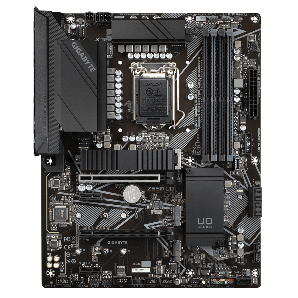 技嘉z590主板z590udatx1200针
